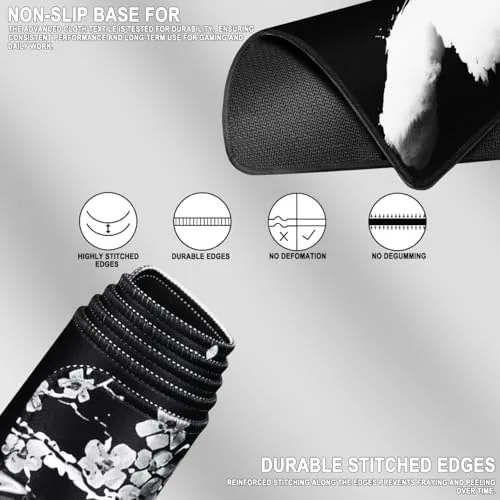 The Large Mouse Pad, Waterproof Extra Large Mousepad with Stitched Edges in real use