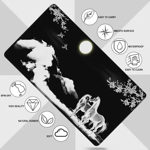 Another view of the Large Mouse Pad, Waterproof Extra Large Mousepad with Stitched Edges