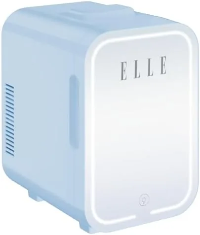 ELLE 8L Mini Cooler Fridge Review: Skincare Cold Storage with a Mirror