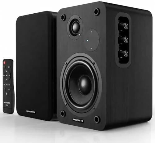 Overview of the Active Bookshelf Speakers 36W RMS - BT 5.4 Wireless Speaker