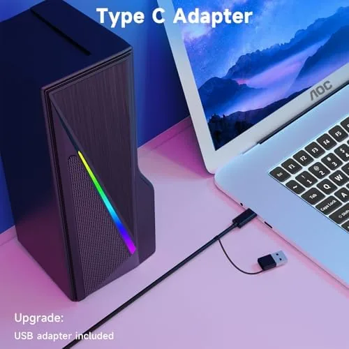 The AOC Computer Speakers for Desktop PC Laptop Monitor, Bluetooth & in real use