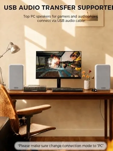 The Active Bookshelf Speakers 36W RMS - BT 5.4 Wireless Speaker in real use
