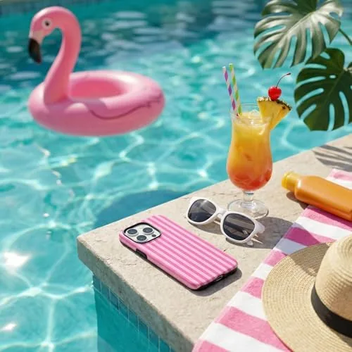 Testing the Cute Aesthetic Striped Magnetic Phone Case for iPhone 15, Compatible over two weeks