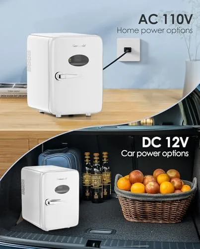 The CUTIEWORLD Skincare Fridge - 4L Makeup Fridge for Refrigerating Makeup in real use
