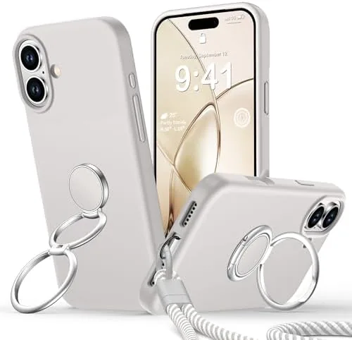 Rockaway for iPhone 17 Case with Double Ring Stand & Wrist Strap Stone | Review: Tested and Rated
