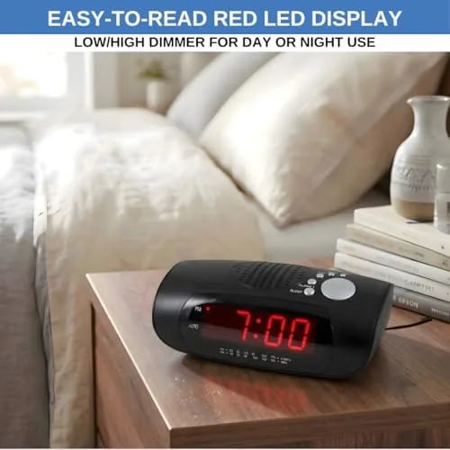 Close look at the Digital Alarm Clock Radio for Bedroom with AM/FM Radio, USB build quality