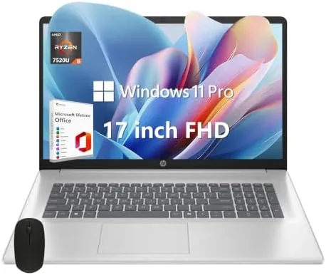 HP 17 Laptop, 17.3" FHD Display, 8GB DDR5 RAM, 512GB SSD, AMD Ryzen 5 Review: Tested and Rated