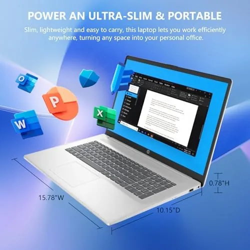 The HP 17 Laptop, 17.3" FHD Display, 8GB DDR5 RAM, 512GB in real use