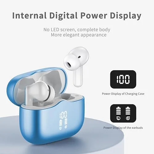 Another view of the Wireless Earbuds, 2026 Bluetooth 5.4 Ear Buds in Ear with