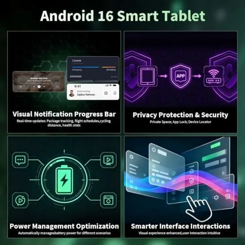 The 2026 Android 16 Tablet with Keyboard, Gemini AI 10 Inch in real use