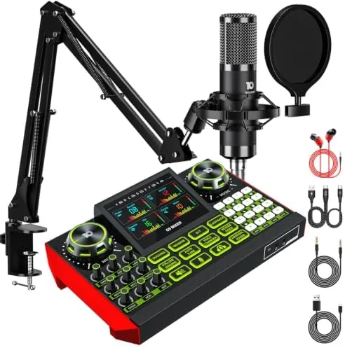 Podcast Equipment Bundle with Audio Mixer for Live Streaming and Singing, Podcast Microphone, Live Review: Tested and Rated