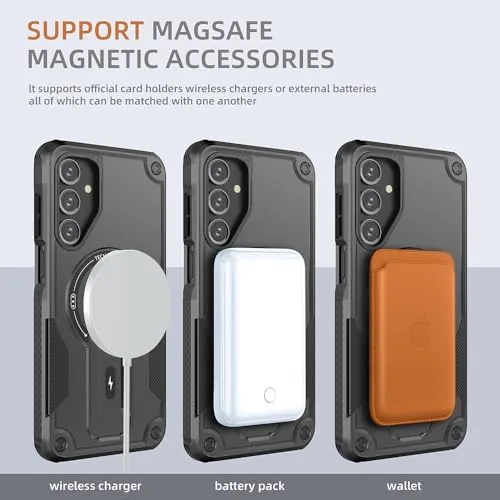 Close look at the for Galaxy A16 5G Case Military-Grade Dropproof Phone/Invisible Kickstand with build quality