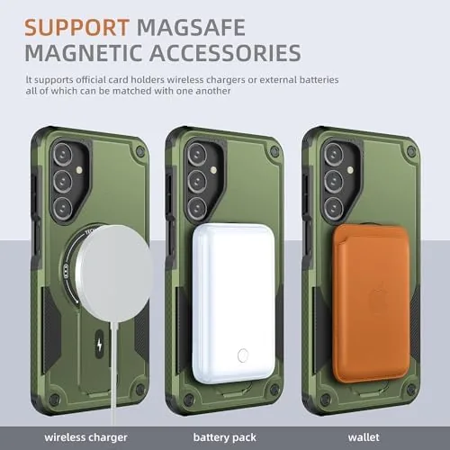 Close look at the for Galaxy A16 5G Case Military-Grade Dropproof Phone/Invisible Kickstand with build quality