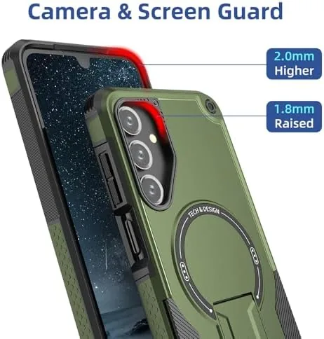 Detail shot of the for Galaxy A16 5G Case Military-Grade Dropproof Phone/Invisible Kickstand with features