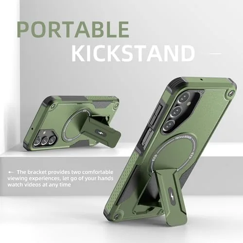 The for Galaxy A16 5G Case Military-Grade Dropproof Phone/Invisible Kickstand with in real use