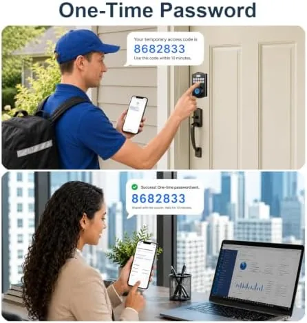 The Built-in WiFi Smart Lock, Keyless Entry Door Lock for Front in real use