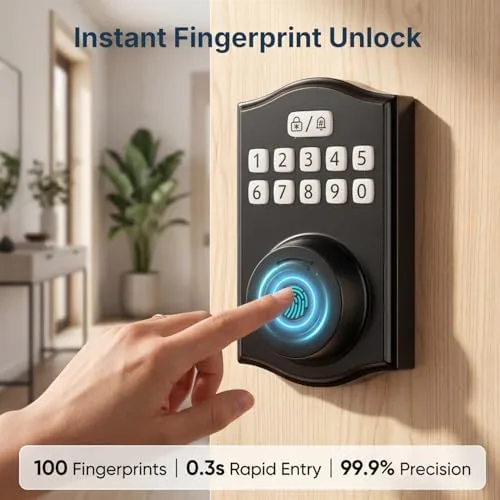 Testing the Built-in WiFi Smart Lock, Keyless Entry Door Lock for Front over two weeks