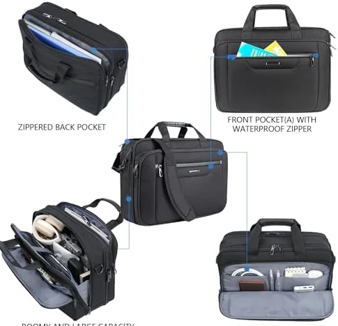 The VANKEAN 17.3" Expandable Waterproof Laptop Briefcase for Travel & Business compared in context