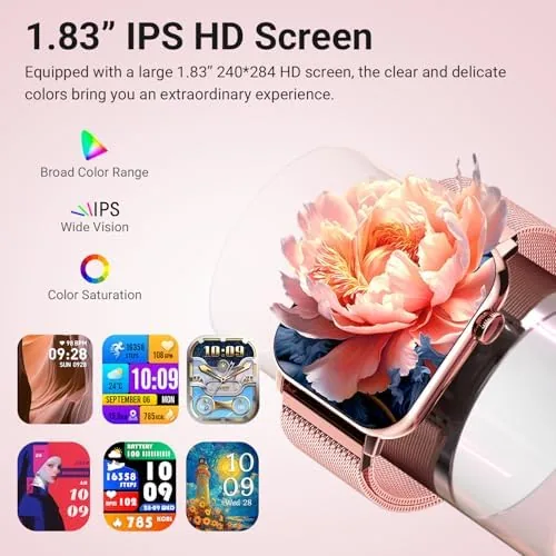 Close look at the Trendia Smart Watches for Women, 1.83'' HD Fitness Tracker with build quality