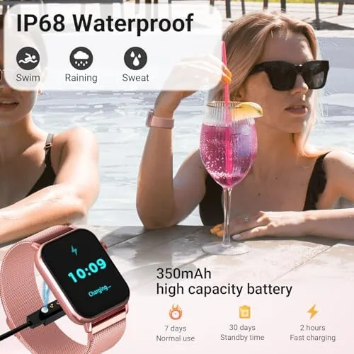 The Trendia Smart Watches for Women, 1.83'' HD Fitness Tracker with in real use