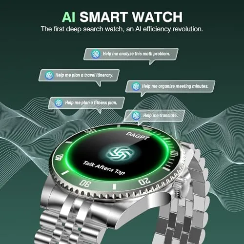 Close look at the GPT Smart Watch for Men with Bluetooth Call, Fitness Tracker build quality
