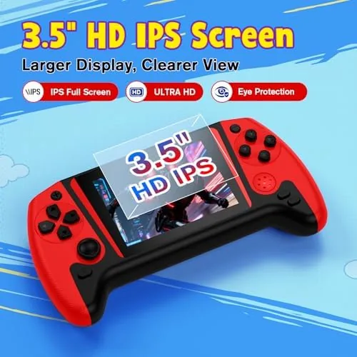 The handheld connected to a television showing a classic game on the big screen