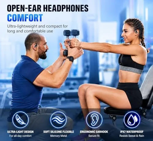 The Open Ear Headphones, NEW Over Ear Earbuds with 4 ENC in real use