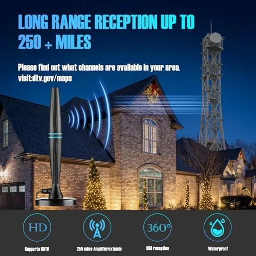 Another view of the TV Antenna for Smart TV Indoor,TV Antenna for Local Channels