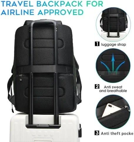 The BANGE Business Commute Backpack Waterproof fit 15.6 Inch adopt in compared in context