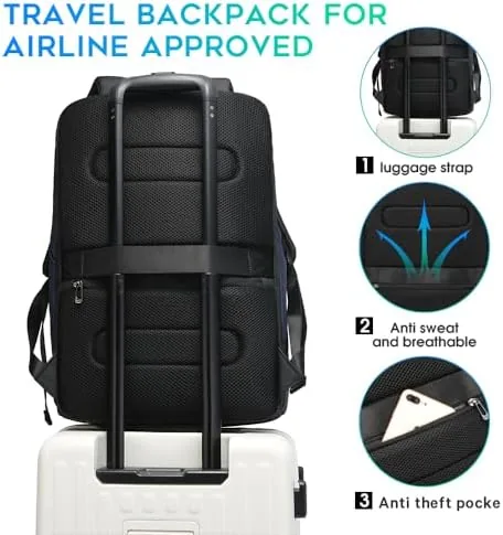 The BANGE Business Commute Backpack Waterproof fit 15.6 Inch adopt in compared in context