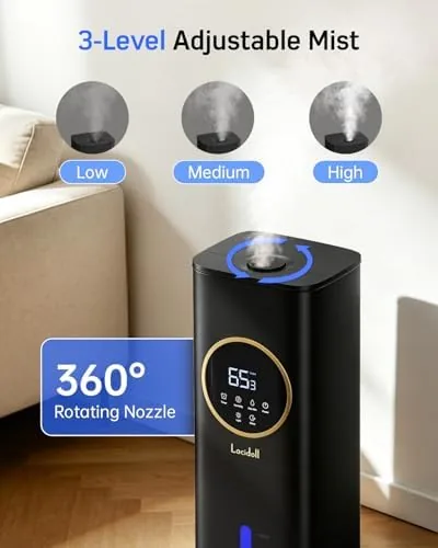 The Humidifiers for Bedroom 500 sq ft,2.1Gal/8L Cool Mist Humidifier Large in real use