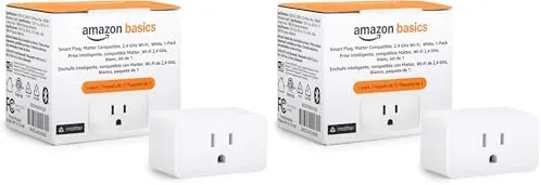 Overview of the Amazon Basics Smart Plug, Matter Compatible, Compatible with Amazon Alexa