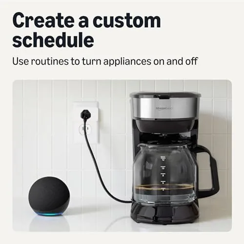 Another view of the Amazon Basics Smart Plug, Matter Compatible, Compatible with Amazon Alexa
