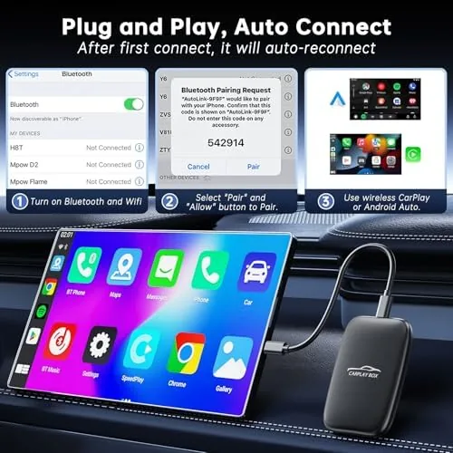 The 6-in-1 Magic Video Box for Netflix/YouTube, Wireless CarPlay Adapter & compared in context