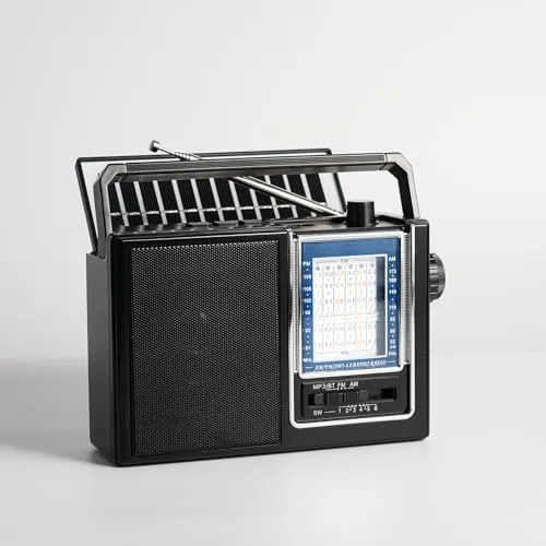 The Portable Radio AM FM,Bluetooth, Rechargeable Retro Radio with Best Sound compared in context