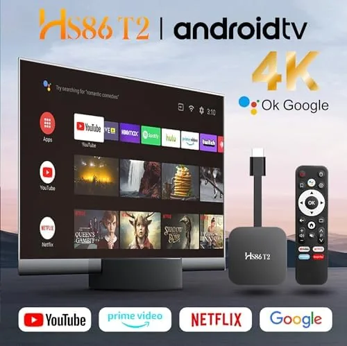 Close look at the Android 14.0 TV Stick HS86 T2 4K 2GB RAM 16GB build quality