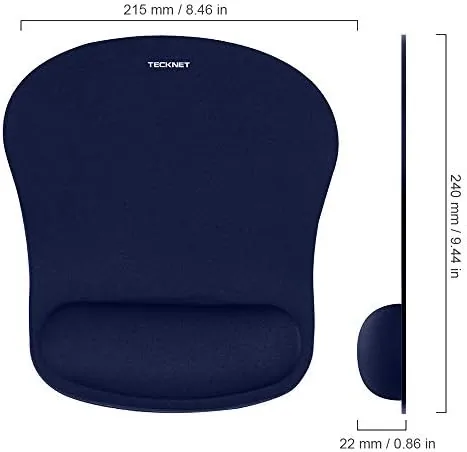 The TECKNET Ergonomic Mouse Pad with Wrist Support | Soft Memory in real use