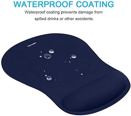 Another view of the TECKNET Ergonomic Mouse Pad with Wrist Support | Soft Memory