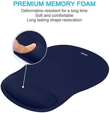 The TECKNET Ergonomic Mouse Pad with Wrist Support | Soft Memory compared in context