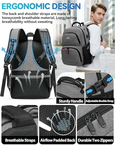 Another view of the ProEtrade Travel Backpack, Extra Large Laptop Backpack Business Anti Theft