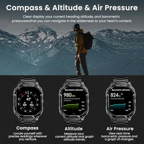 The AMAZTIM Smart Watch with GPS, Rugged Outdoor Fitness Watch, 5 in real use