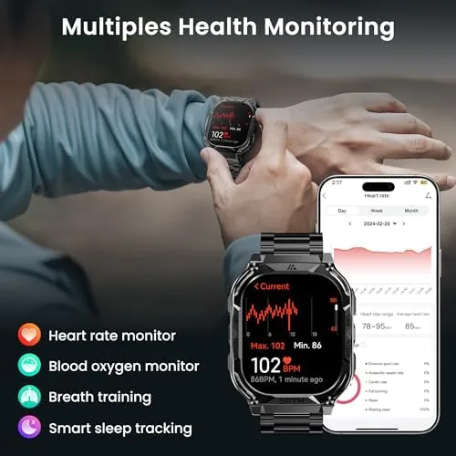 The AMAZTIM Smart Watch with GPS, Rugged Outdoor Fitness Watch, 5 compared in context