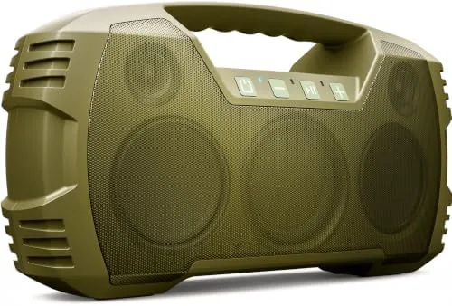 Outdoor Bluetooth Speaker, IPX7 Waterproof, 90W Peak, 32H, Thyme Green | Floating design, deep Review: Tested and Rated
