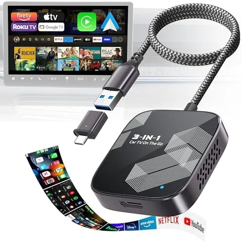 3-in-1 Wireless CarPlay Adapter 2026, Convert Wired to Wireless Apple Car Play/Android Auto or Review: Tested and Rated
