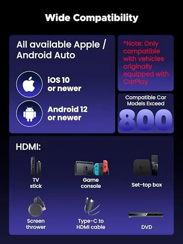 The 3-in-1 Wireless CarPlay Adapter 2026, Convert Wired to Wireless Apple compared in context