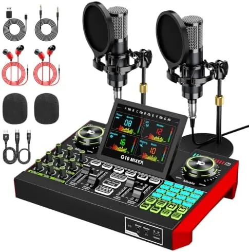 TENLAMP G10 Creator Audio Mixer Bundle with Dual Mics for Podcast Streaming | Professional Review: Tested and Rated