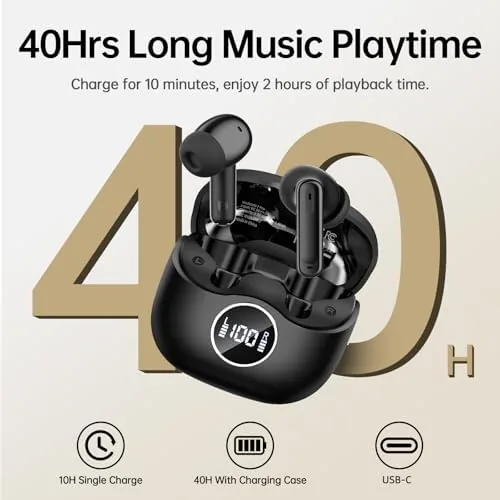 Detail shot of the xinwld Adaptive Hybrid Active Noise Canceling 2026 Wireless Earbuds, 6 features