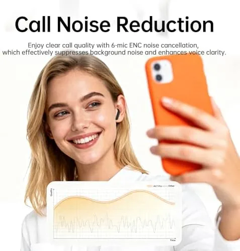 The xinwld Adaptive Hybrid Active Noise Canceling 2026 Wireless Earbuds, 6 in real use