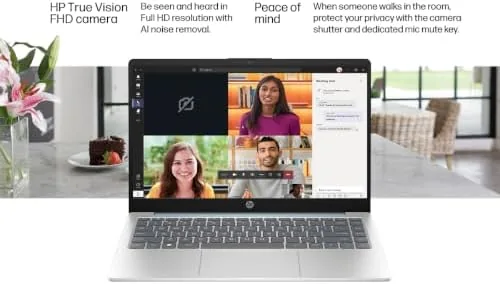 HP 14 laptop side by side with a larger budget 15 inch laptop