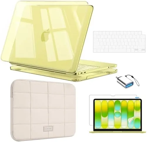 EooCoo for MacBook Neo Case 13 inch 2026 Model A3404, Crystal Citrus | Crack Review: Tested and Rated
